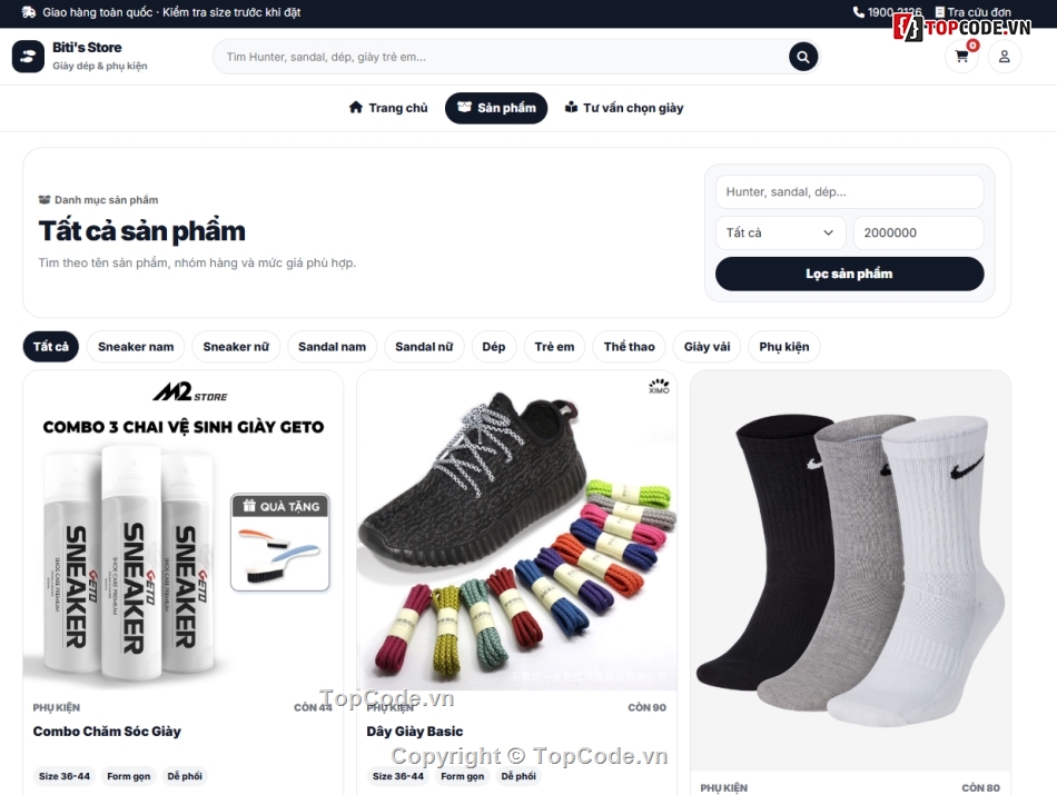 Web bán giày  MVC,web bán giày,web giày